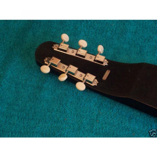 1956 Supro Valco made Lap steel guitar 6 string w/case Rare Black color VGC #4 image