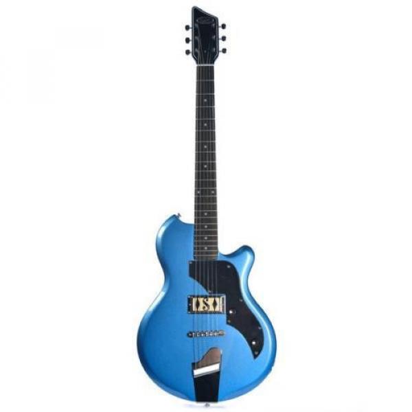 Supro Jamesport Ocean Blue Metallic 2010BM Electric Guitar solid single PU #2 image