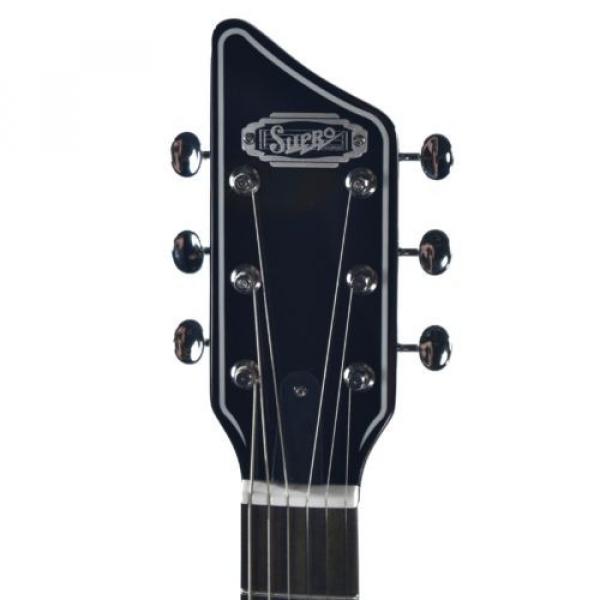Supro Jamesport Ocean Blue Metallic 2010BM Electric Guitar solid single PU #3 image