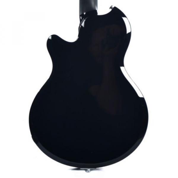Supro Hampton 2030JB Electric Guitar Jet Black solid triple PU #5 image