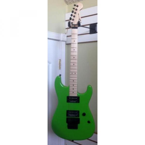 Charvel Pro-Mod San Dimas Style 1 HH FR Floyd Rose Slime Green Electric Guitar #1 image