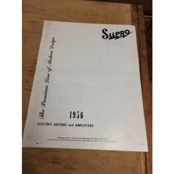 Supro Guitar Catalog 1956 Reprint Guitars and Amps #1 image