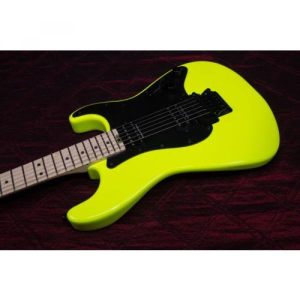 Charvel Pro Mod So Cal Style 1 2H FR Electric Guitar Neon Yellow 031408 #1 image