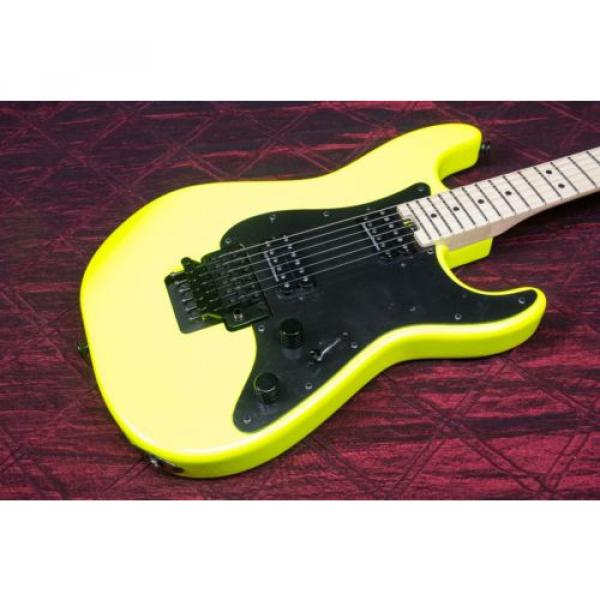 Charvel Pro Mod So Cal Style 1 2H FR Electric Guitar Neon Yellow 031408 #2 image