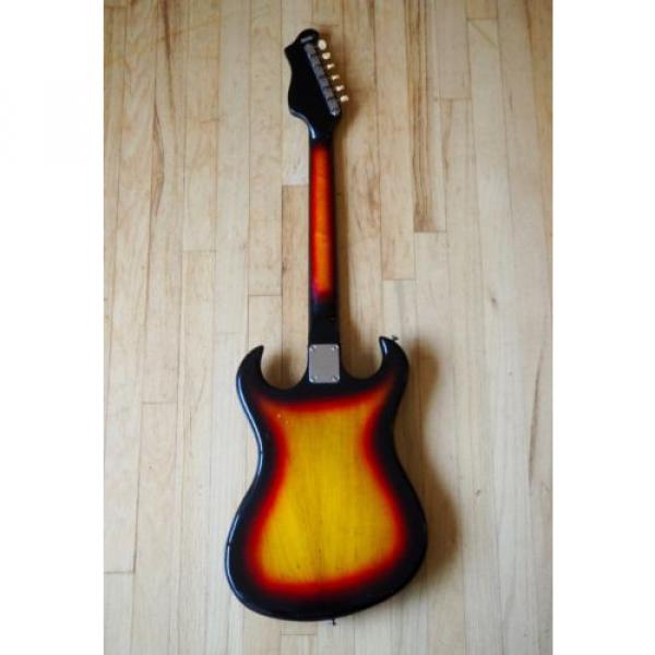 1966 Custom Kraft Ambassador Deluxe 4166 Vintage Guitar Valco Supro w/ Case #3 image