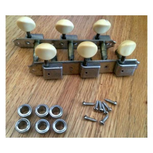 60&#039;s Kluson Deluxe Tuners 3X3 For Gibson, Supro W/ Ferrules And Screws #1 image