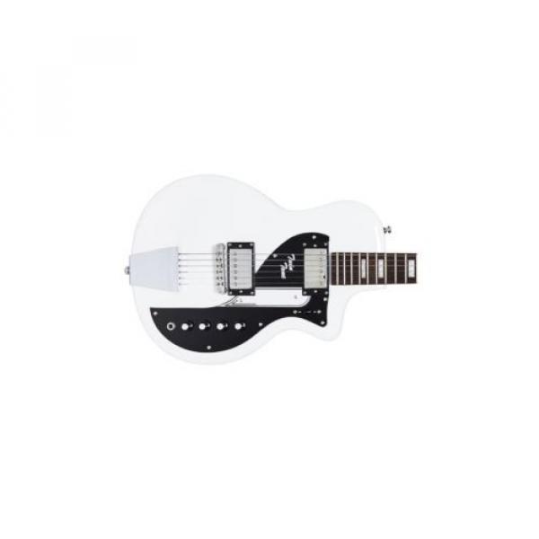 AIRLINE TWIN TONE DOUBLE CUT WHITE GUITAR #5 image