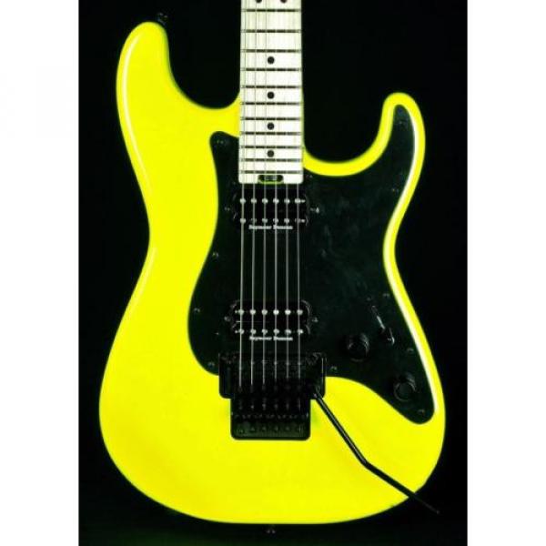 New! Charvel PM SC1 Pro Mod So Cal HH Guitar w/ Floyd Rose - Neon Yellow #1 image