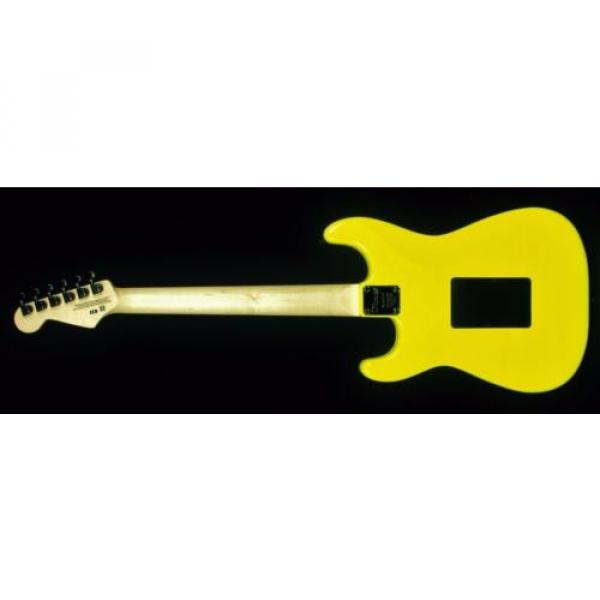 New! Charvel PM SC1 Pro Mod So Cal HH Guitar w/ Floyd Rose - Neon Yellow #4 image
