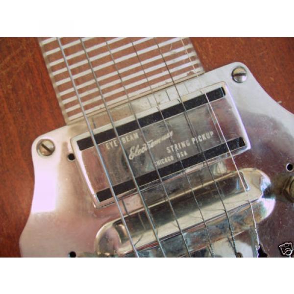 1940&#039;s Electromuse  Lap steel guitar 6 string w/case Rare Bird GC All original #3 image