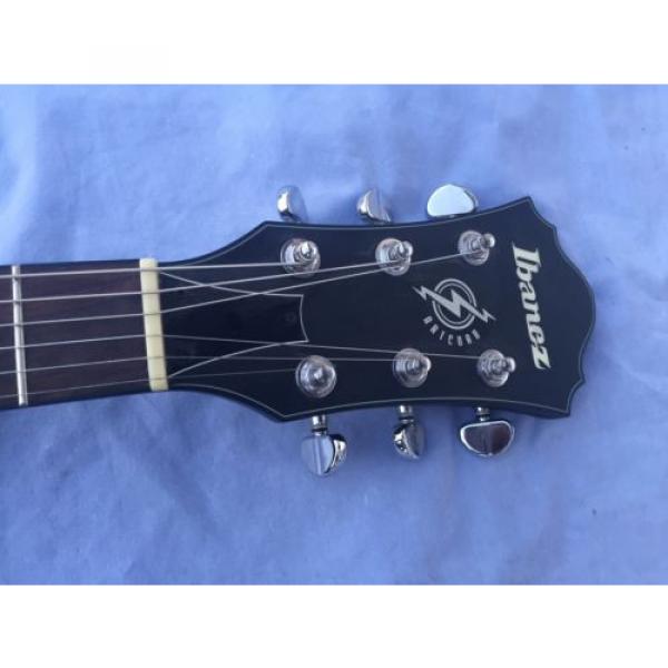Ibanez AS73B Black Flat Semi-hollowbody Electric Guitar With Charvel J90c Pickup #2 image