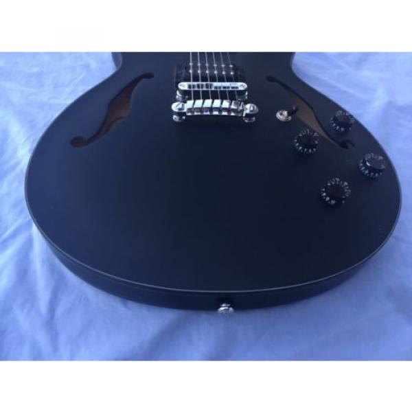 Ibanez AS73B Black Flat Semi-hollowbody Electric Guitar With Charvel J90c Pickup #5 image