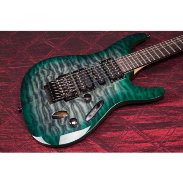 Ibanez S5570Q - Dark Green Doom Burst Electric Guitar  031306 #2 image