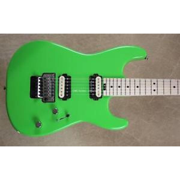 Charvel Pro Mod San Dimas Style Slime Green Guitar with FU Tone Big Brass Block #1 image