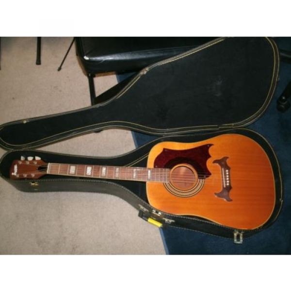 1960&#039;s Supro W-8 acoustic guitar made by Kay Valco with softshell case #1 image