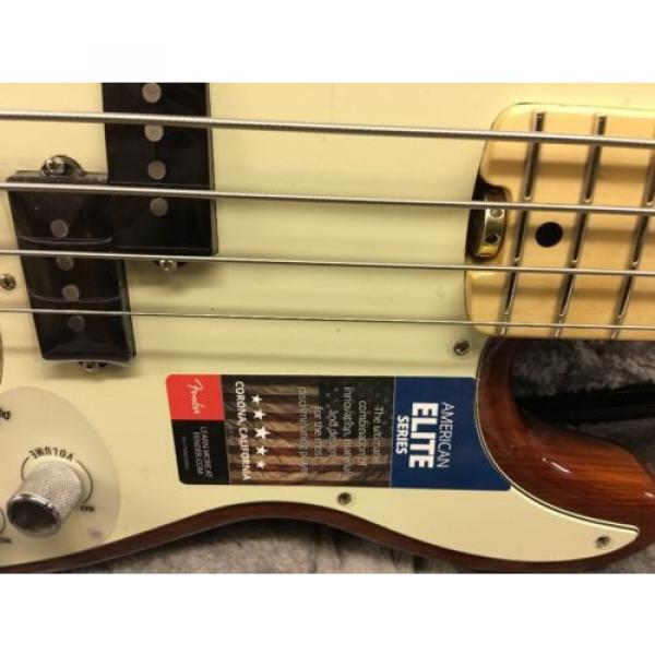 Fender American Elite Maple Fingerboard Precision Bass  Tobacco Sunburst #3 image