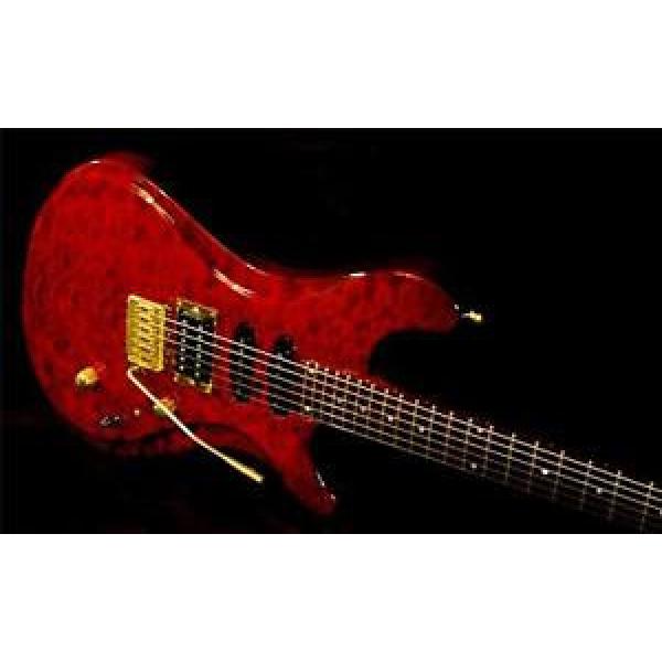 BRUBAKER B 1 CUSTOM GUITAR.  1999.  First in B Series AAA Cherry Quilted Maple. #1 image