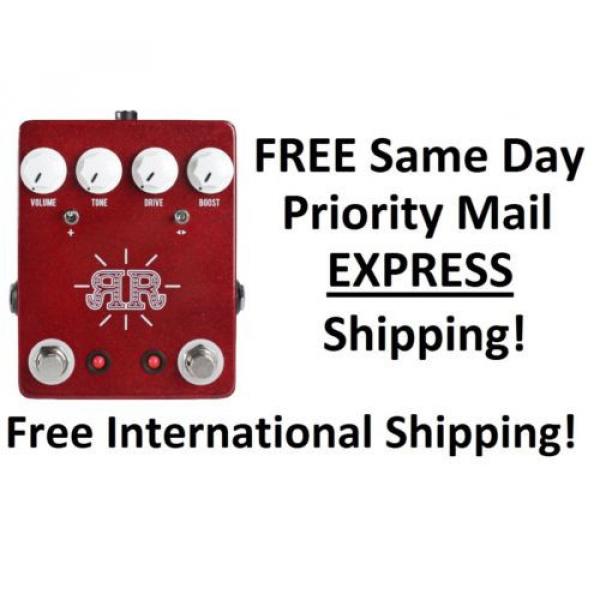 New JHS Ruby Red Butch Walker Signature 2-in-1 Overdrive/Fuzz/Boost Guitar Pedal #1 image