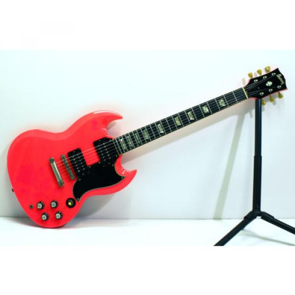 &#039;80 Burny FERNANDES RSG-75 &#039;63 Reissue. VH-1. Long Tenon. PINK. Made in Japan. #2 image