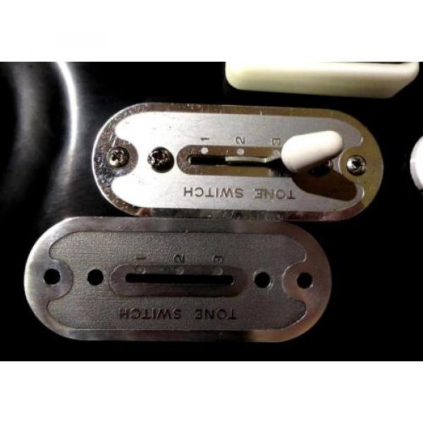SUPRO/ AIRLINE / NATIONAL GUITAR TONE SWITCH COVER PLATE REPRO - SILVER #3 image