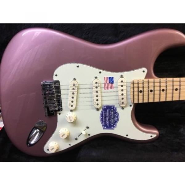 Fender American Deluxe Stratocaster Electric Guitar Burgundy Mist Metallic #1 image