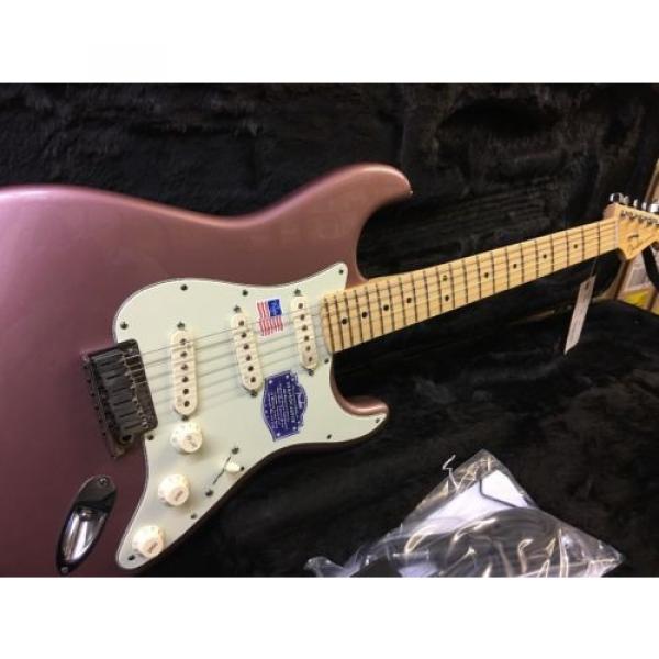 Fender American Deluxe Stratocaster Electric Guitar Burgundy Mist Metallic #2 image