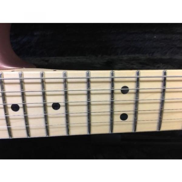 Fender American Deluxe Stratocaster Electric Guitar Burgundy Mist Metallic #4 image