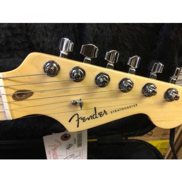 Fender American Deluxe Stratocaster Electric Guitar Burgundy Mist Metallic #5 image