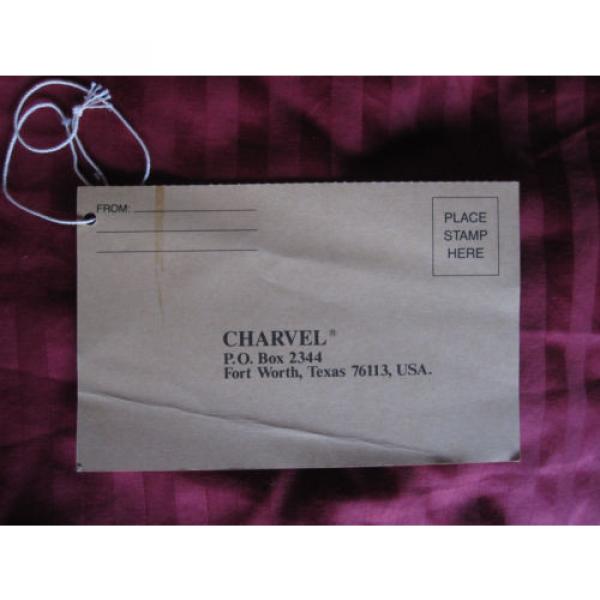 vintage 1980s Charvel Jackson guitar warranty registration card hang tag manual #3 image