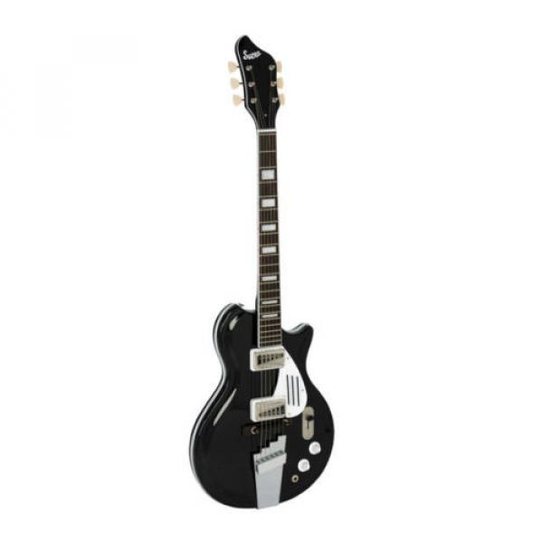 Supro Americana Black Holiday Semi-Hollowbody Electric Guitar RW Board Jet Black #2 image