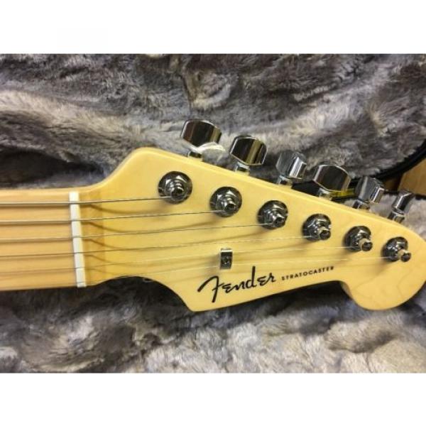 Fender American Elite Maple Stratocaster Electric Guitar  Tobacco Sunburst #5 image