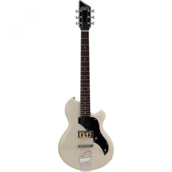 Supro 2010-AW Jamesport Solidbody Electric Guitar Rosewood Board Antique White #1 image