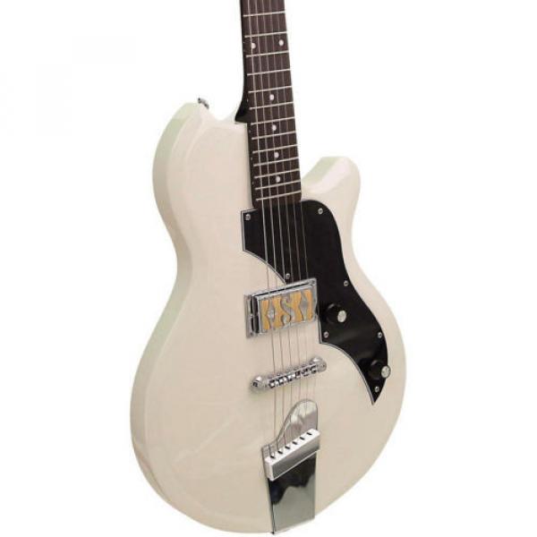 Supro 2010-AW Jamesport Solidbody Electric Guitar Rosewood Board Antique White #3 image