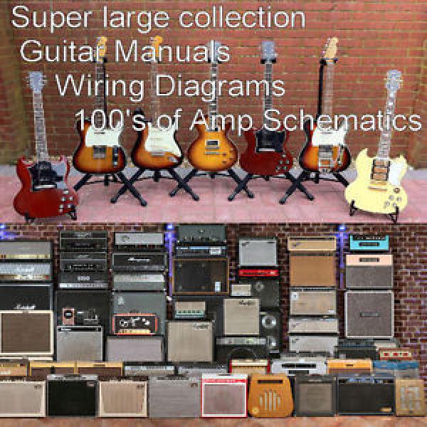 GUITAR Collection of Guitar Manuals And Amplifier Manuals Schematics Custom CD #1 image