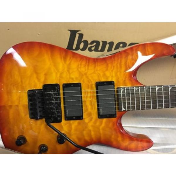 NOS Jackson SLATXMGQ3-6 SOLOIST Trans Amber Sunburst Quilt Electric Guitar #1 image