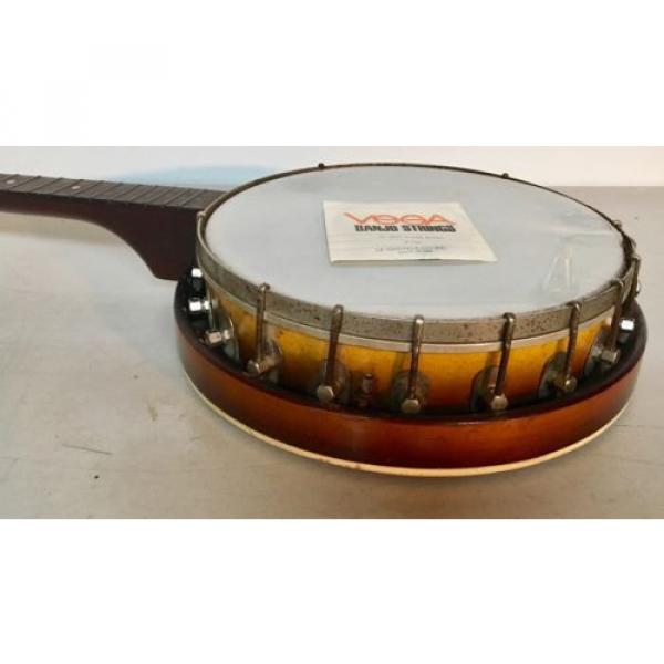 Vintage Supro 5-string 39&#034; Wood Banjo &amp; Resonator &amp; New Vega String Parts Repair #2 image