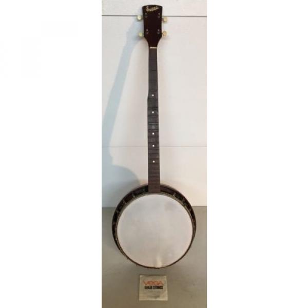 Vintage Supro 5-string 39&#034; Wood Banjo &amp; Resonator &amp; New Vega String Parts Repair #4 image