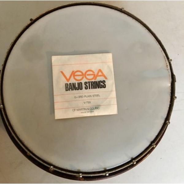 Vintage Supro 5-string 39&#034; Wood Banjo &amp; Resonator &amp; New Vega String Parts Repair #5 image