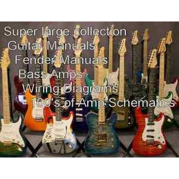 GUITAR  Super Large Collection of Guitar Manuals Amplifier Manuals Schematics cd #1 image