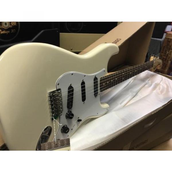 2014 NOS Fender Ritchie Blackmore Stratocaster W/GIG BAG Olympic White #2 image