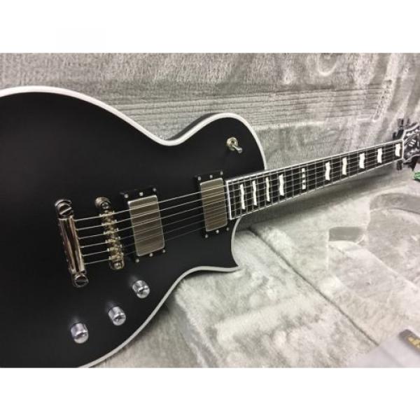 ESP E-II Eclipse Electric Guitar Black Satin W/HSC EMG Pickups Locking Tuners #2 image