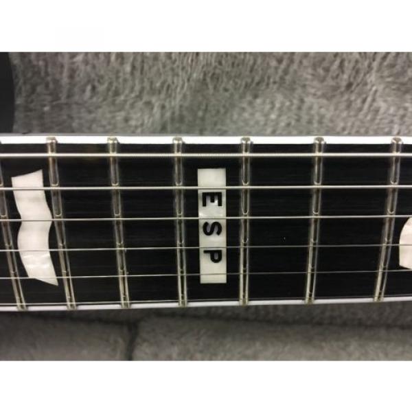 ESP E-II Eclipse Electric Guitar Black Satin W/HSC EMG Pickups Locking Tuners #4 image