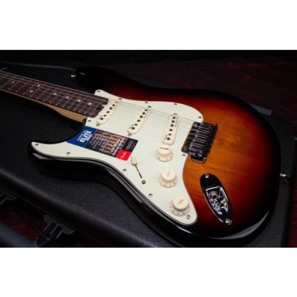 Fender American Elite Stratocaster Left-Hand Electric Guitar 3 Tone Sbst 030211 #1 image