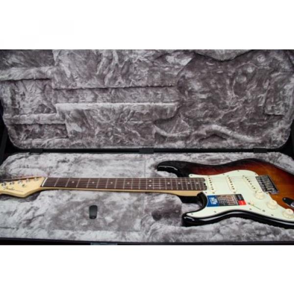 Fender American Elite Stratocaster Left-Hand Electric Guitar 3 Tone Sbst 030211 #4 image