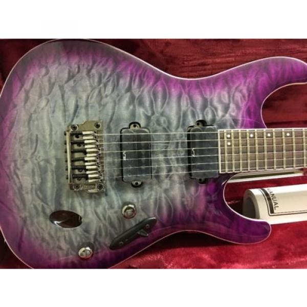 Ibanez S Prestige Series S5521Q Electric Guitar  Dark Purple Doom Burst #1 image