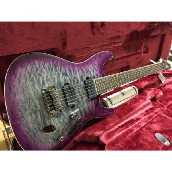 Ibanez S Prestige Series S5521Q Electric Guitar  Dark Purple Doom Burst #2 image