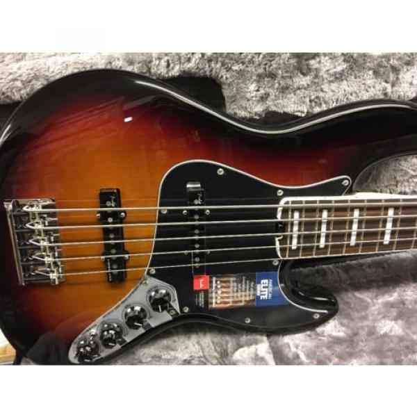 Fender American Elite Five String Jazz Bass  3-Color Sunburst #1 image