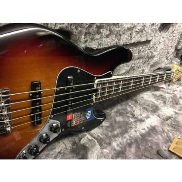 Fender American Elite Five String Jazz Bass  3-Color Sunburst #2 image