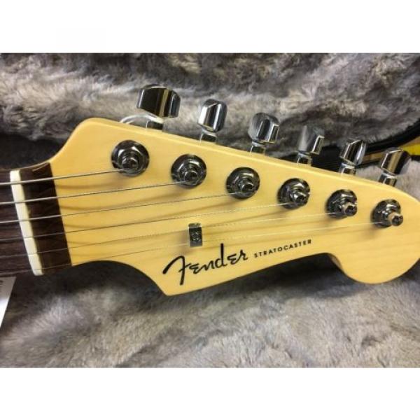 Fender American Elite Maple Stratocaster Electric Guitar  Tobacco Sunburst #5 image