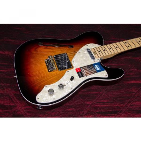 Fender American Elite Telecaster Thinline Electric Guitar 3-Color Sunburst #2 image